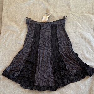 Elegant Black A-Line Skirt